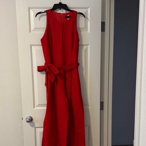 Banana Republic Vibrant Red Midi jumpsuit